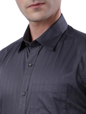 grey printed formal shirt - 17766731 - Standard Image - 5
