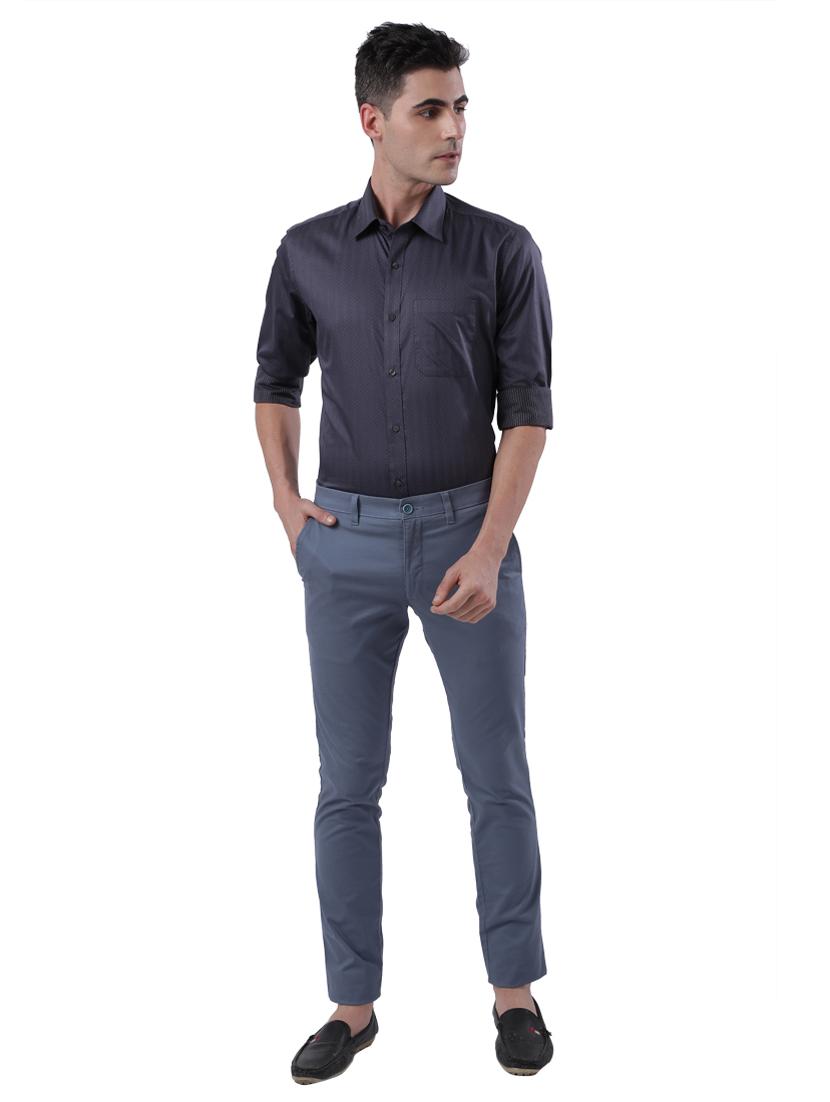 grey printed formal shirt - 17766731 - Zoom Image - 4