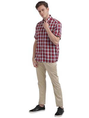 red checkered casual shirt - 17766735 - Standard Image - 4
