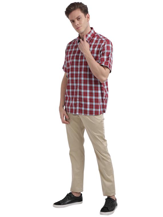 red checkered casual shirt - 17766735 - Zoom Image - 4