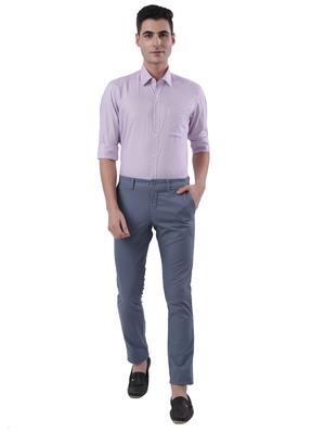 purple self design formal shirt - 17766736 - Standard Image - 4