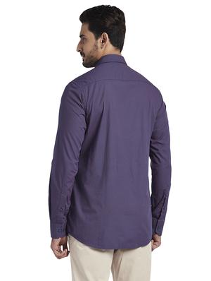 blue printed casual shirt - 17766751 - Standard Image - 3