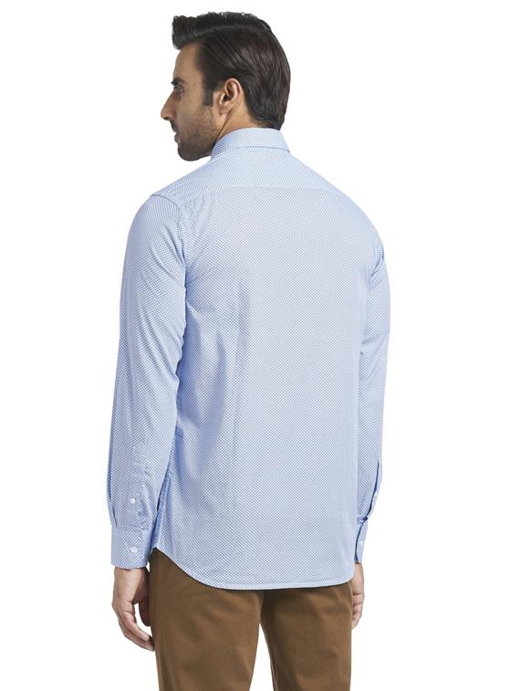 blue printed casual shirt - 17766761 - Zoom Image - 3