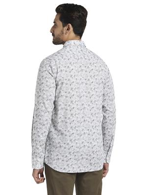 grey printed casual shirt - 17766765 - Standard Image - 3