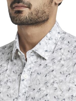 grey printed casual shirt - 17766765 - Standard Image - 5