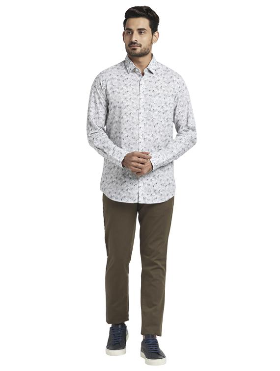 grey printed casual shirt - 17766765 - Zoom Image - 4