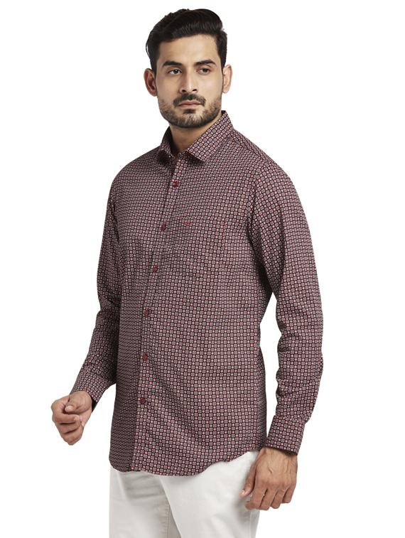 red printed casual shirt - 17766774 - Zoom Image - 2