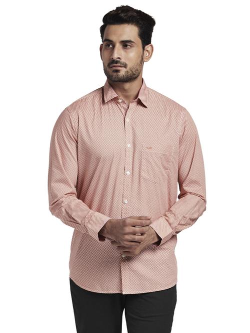 orange printed casual shirt - 17766797 - Standard Image - 1