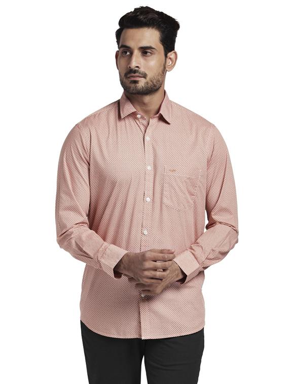 orange printed casual shirt - 17766797 - Zoom Image - 1