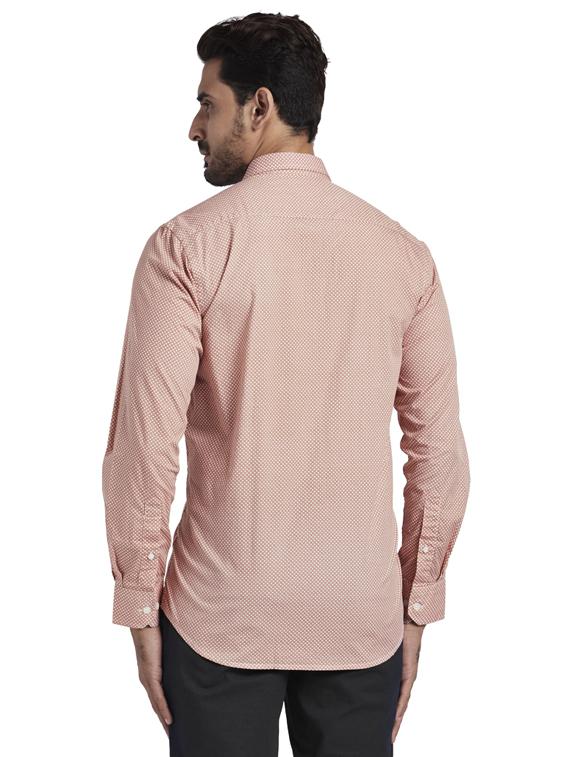 orange printed casual shirt - 17766797 - Zoom Image - 3