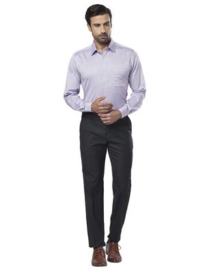 purple solid formal shirt - 17766805 - Standard Image - 4