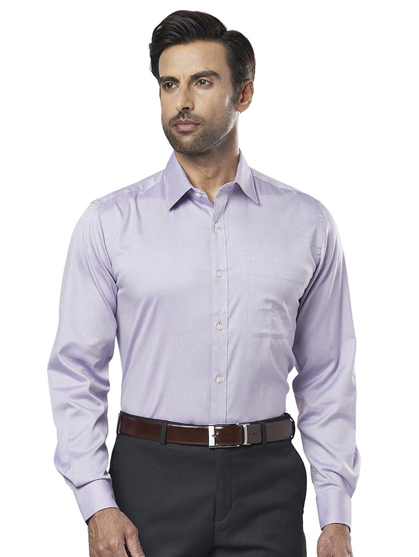 purple solid formal shirt - 17766805 - Zoom Image - 1