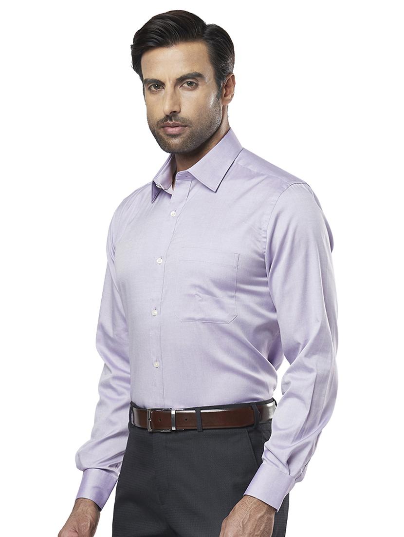 purple solid formal shirt - 17766805 - Zoom Image - 2