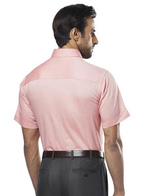 peach self design formal shirt - 17766813 - Standard Image - 3