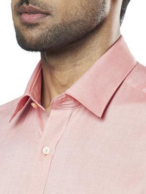 peach self design formal shirt - 17766813 - Standard Image - 5