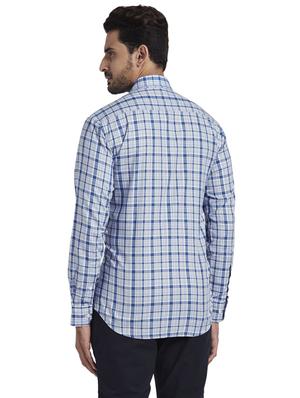 blue checkered casual shirt - 17766816 - Standard Image - 3