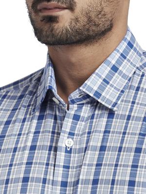 blue checkered casual shirt - 17766816 - Standard Image - 5