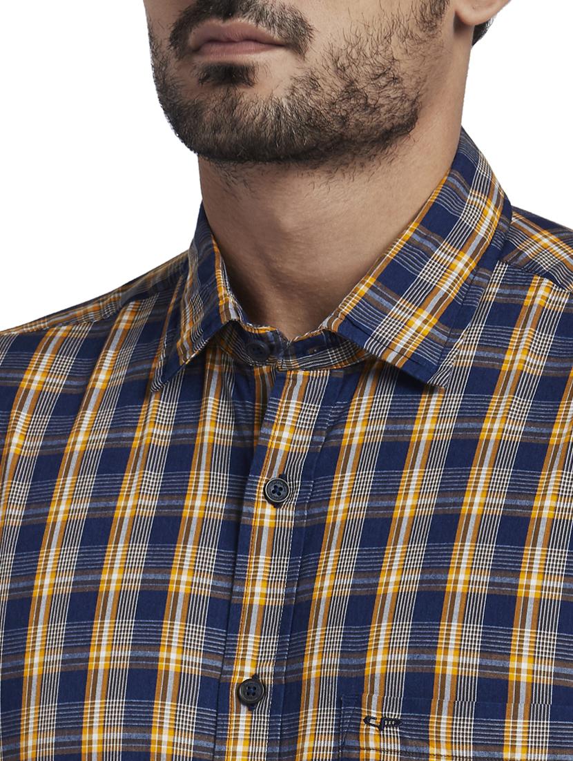 yellow checkered casual shirt - 17766832 - Zoom Image - 5