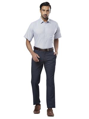 blue printed formal shirt - 17766834 - Standard Image - 4