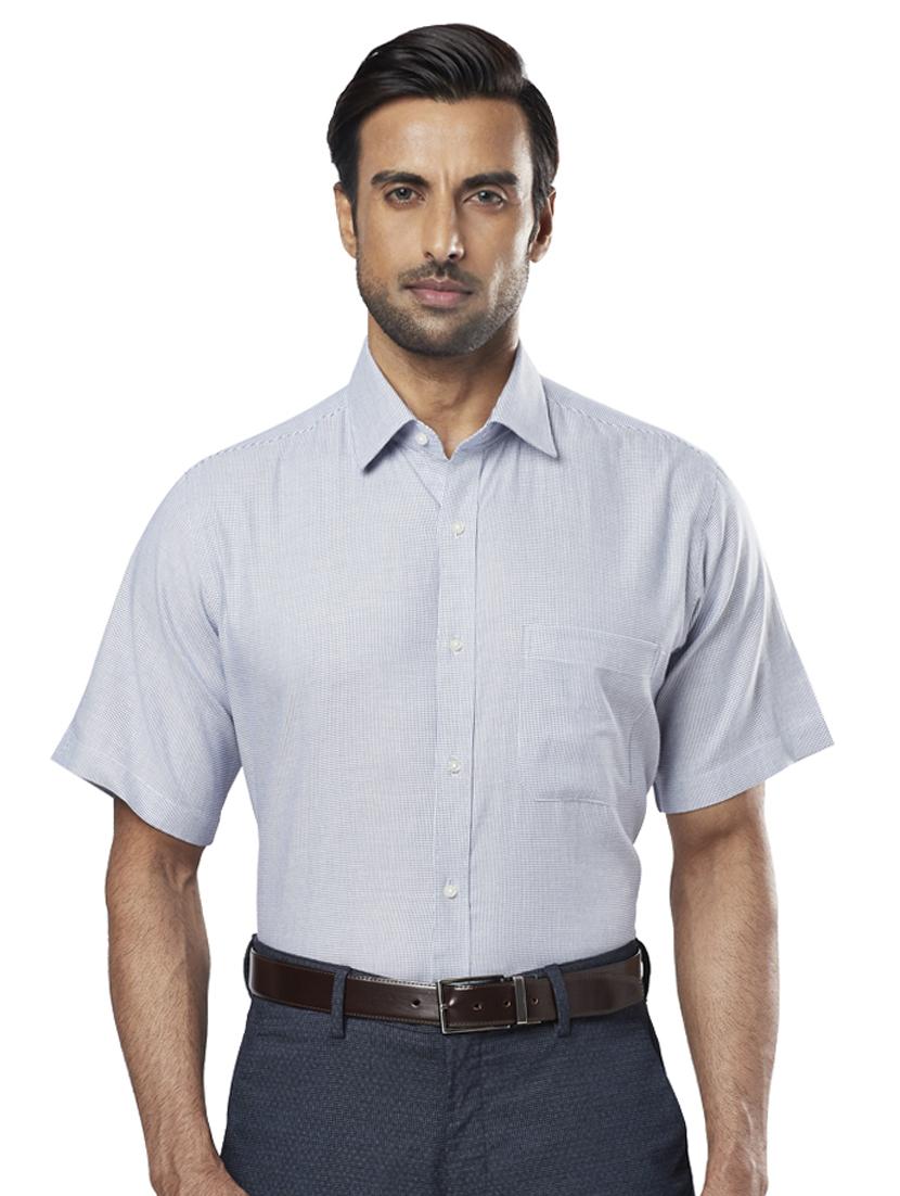 blue printed formal shirt - 17766834 - Zoom Image - 1