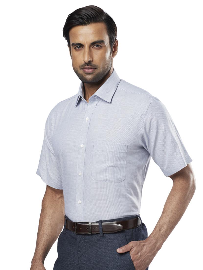 blue printed formal shirt - 17766834 - Zoom Image - 2