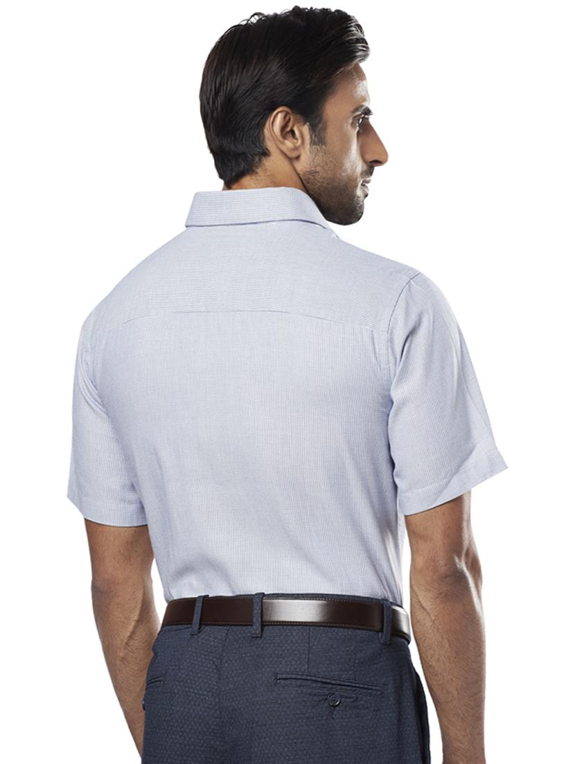blue printed formal shirt - 17766834 - Zoom Image - 3