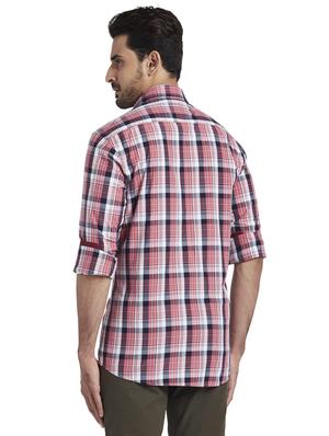 pink checkered casual shirt - 17766842 - Standard Image - 3