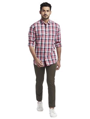 pink checkered casual shirt - 17766842 - Standard Image - 4