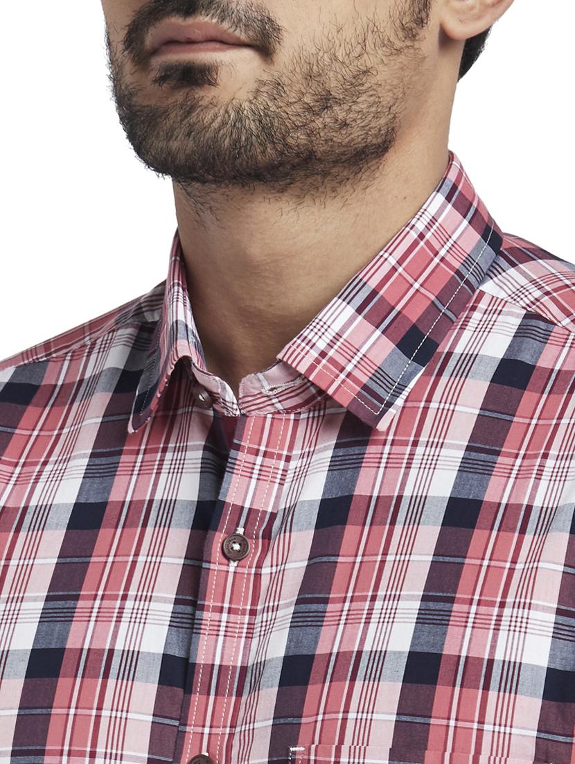 pink checkered casual shirt - 17766842 - Zoom Image - 5