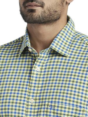 green checkered casual shirt - 17766853 - Standard Image - 5