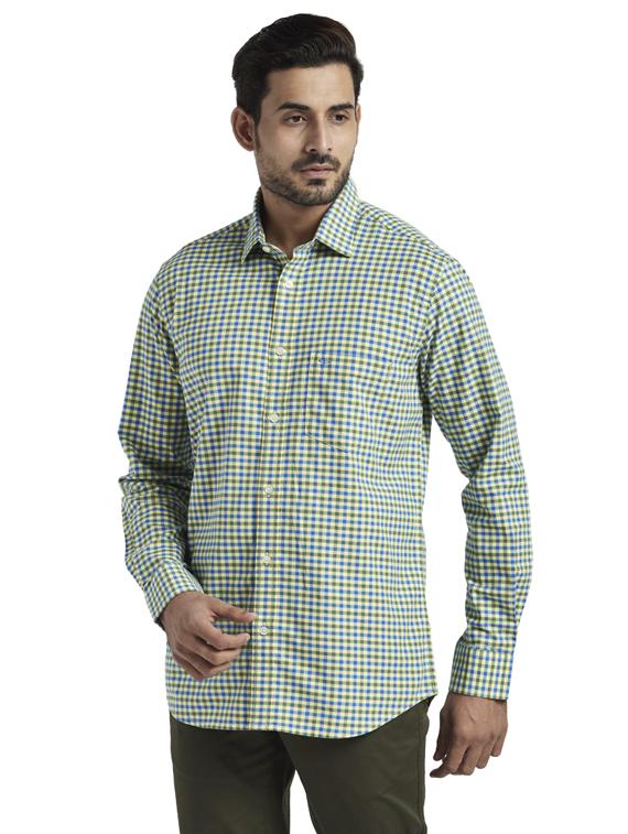 green checkered casual shirt - 17766853 - Zoom Image - 2