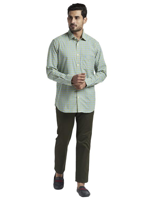 green checkered casual shirt - 17766853 - Zoom Image - 4
