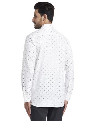 white printed casual shirt - 17766855 - Standard Image - 3