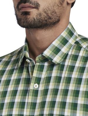 green checkered casual shirt - 17766865 - Standard Image - 5