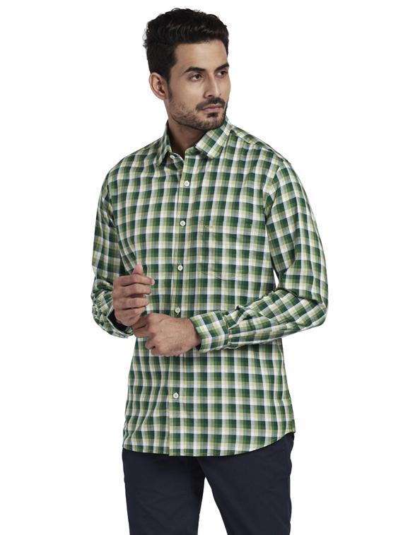 green checkered casual shirt - 17766865 - Zoom Image - 2