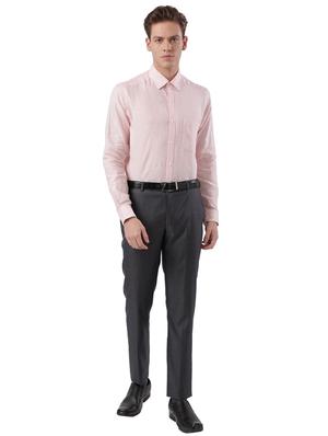 orange self design linen formal shirt - 17766872 - Standard Image - 4