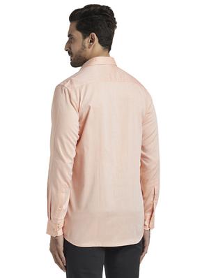 peach solid casual shirt - 17766878 - Standard Image - 3