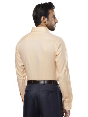 peach self design formal shirt - 17766892 - Standard Image - 3