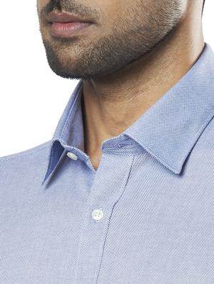 blue self design formal shirt - 17766893 - Standard Image - 5