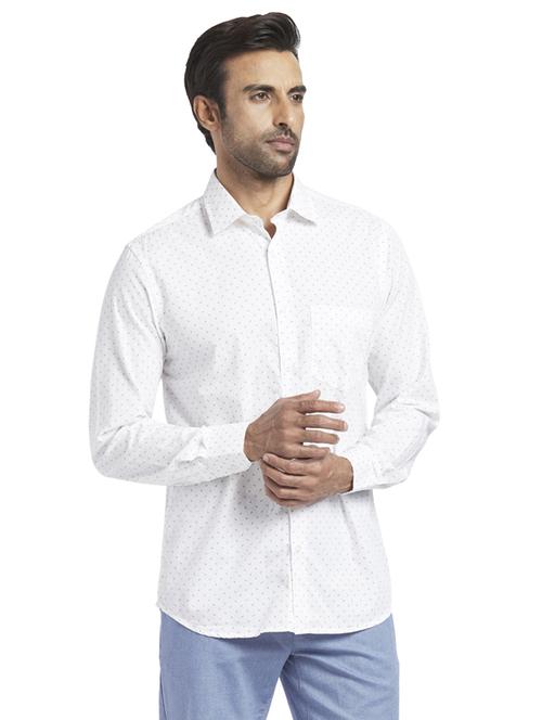 white printed casual shirt - 17766906 - Standard Image - 1