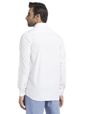white printed casual shirt - 17766906 - Standard Image - 3