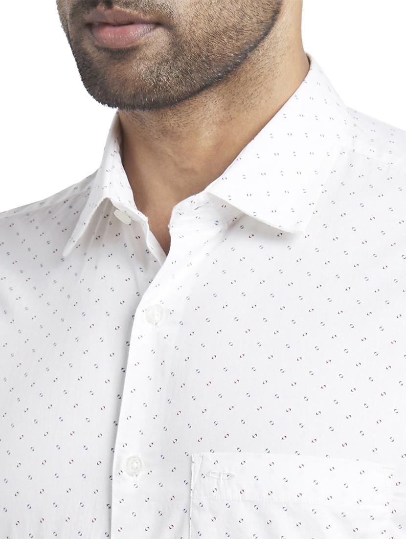 white printed casual shirt - 17766906 - Zoom Image - 5