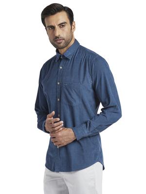 blue striped casual shirt - 17766919 - Standard Image - 2