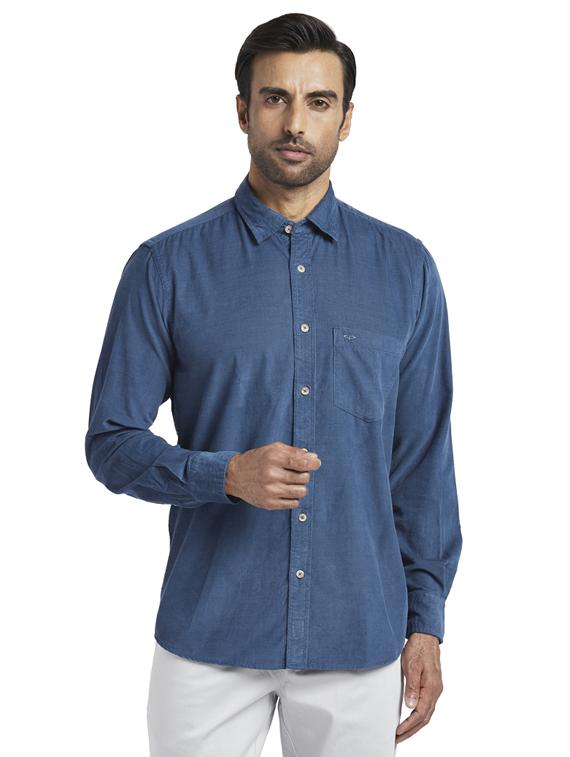 blue striped casual shirt - 17766919 - Zoom Image - 1