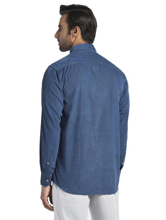 blue striped casual shirt - 17766919 - Zoom Image - 3