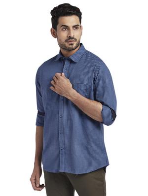 blue checkered casual shirt - 17766923 - Standard Image - 2