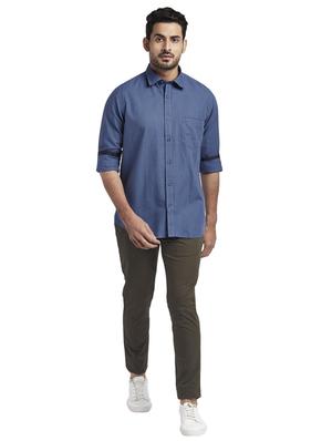 blue checkered casual shirt - 17766923 - Standard Image - 4