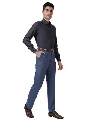 grey printed formal shirt - 17766941 - Standard Image - 4
