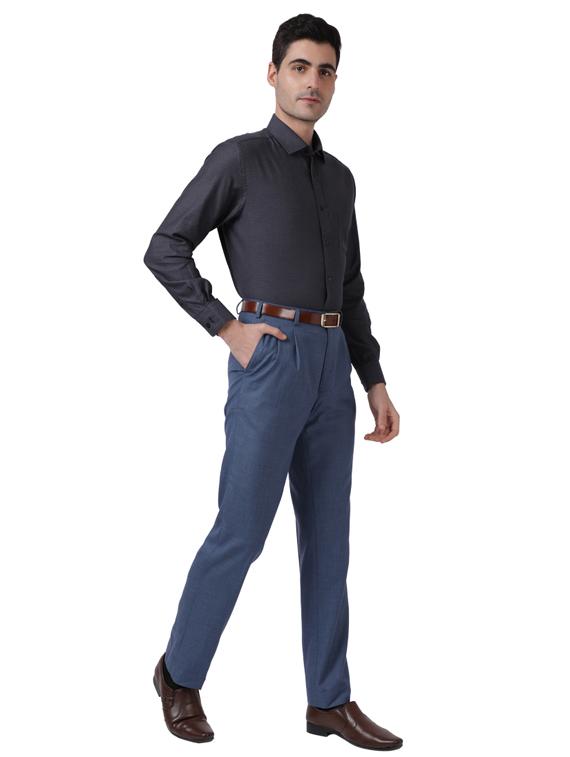 grey printed formal shirt - 17766941 - Zoom Image - 4