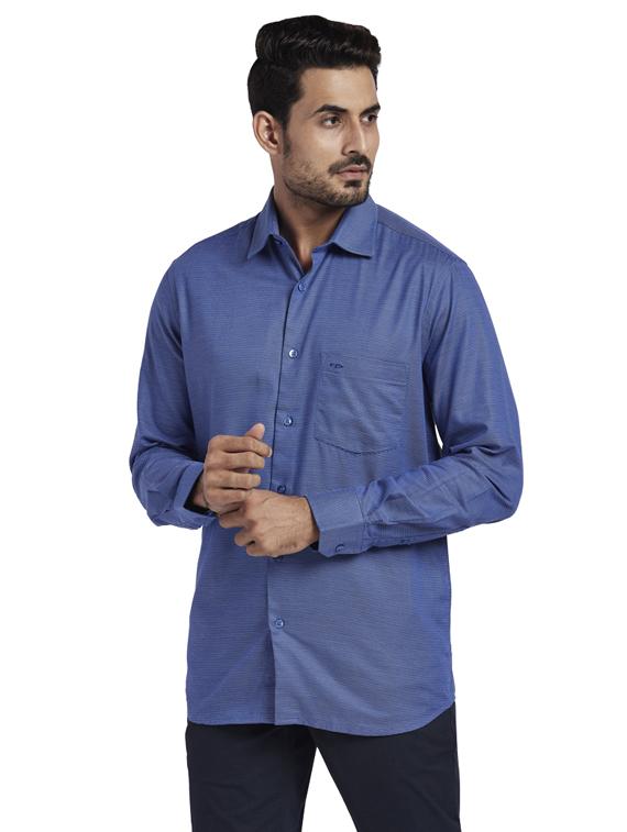 blue checkered casual shirt - 17766952 - Zoom Image - 2